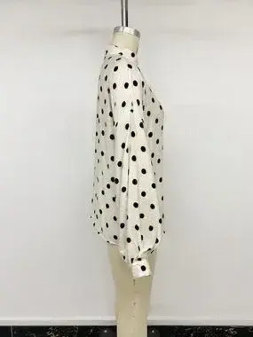 Polka Dot Button-Up Shirt - Picture 7 of 9